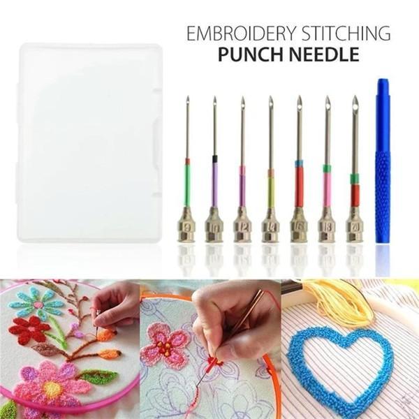 Embroidery Stitching Punch Needles (7 PCs)