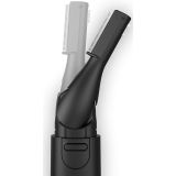 EYEBROW TRIMMER, DETAIL TRIMMER FOR NOSE, EARS AND EYEBROWS WITH DUAL SIDED BLADE SYSTEM FOR PRECISION