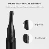 EYEBROW TRIMMER, DETAIL TRIMMER FOR NOSE, EARS AND EYEBROWS WITH DUAL SIDED BLADE SYSTEM FOR PRECISION
