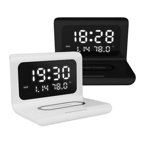 2020 New Creative Wireless Phone Charging station with Digital Alarm Clock 🔥
