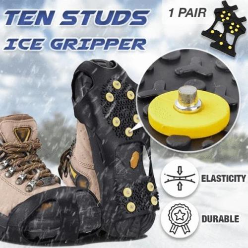 10 Studs Ice Gripper Spike Anti-Skid (1 pair)