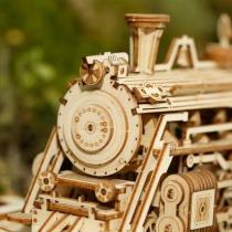 Super Wooden Mechanical Model Puzzle Without motor