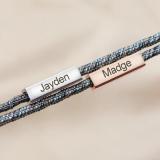 Magnetic personalized custom woven couple bracelet