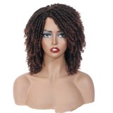 Summer Sale High Quality Dreadlock Short Twist Curly Popular Wigs
