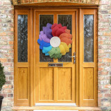 Rainbow Front Door Wreath