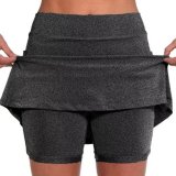 🔥50% OFF TODAY! Plus Size Mid-waist Athletic Bottoms With Side Pockets, 2 In 1 Liner Breathable Quick Dry Athletic Bottoms