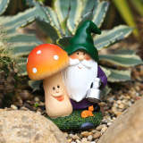 Solar Lamp Mushroom Garden Gnome