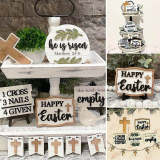 He Is Risen Easter Tiered Tray Deor