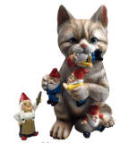 Cat Eating Gnomes Statue - 😻 Mother's Day Sale 50%OFF
