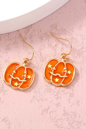 Pumpkin Hook Earrings