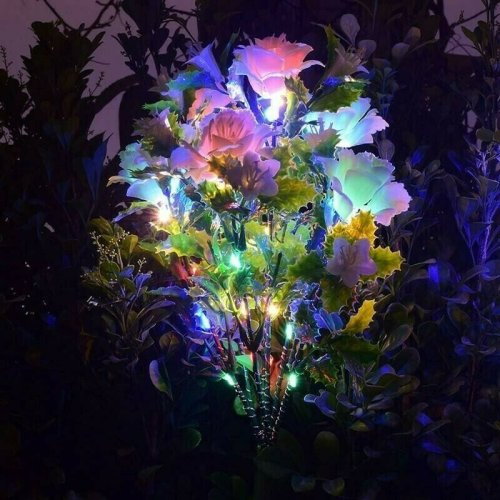 Solar Carnation Flower Garden Lights(SET OF TWO)