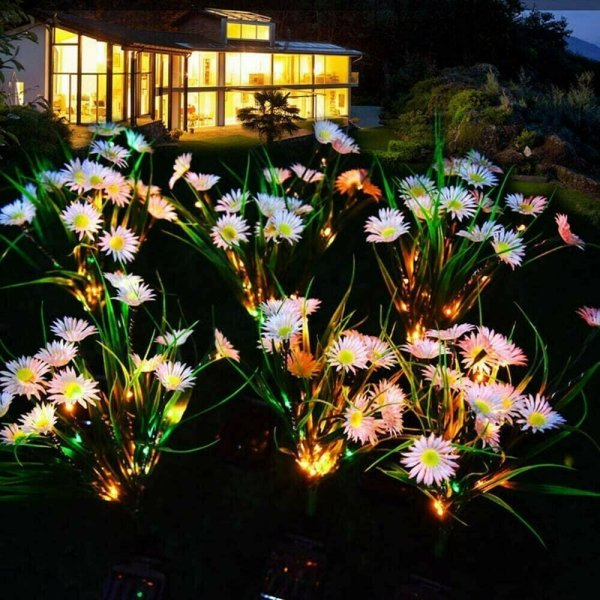Chrysanthemum Solar Flower Lights(SET OF TWO)