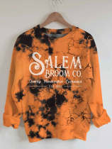 Salem Broom Co Halloween Tie Dye Sweatshirt