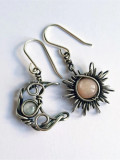 Vintage Boho Sun & Moon Inspired Earrings
