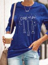 Come Fly With Me Letter Print Sweatshirt