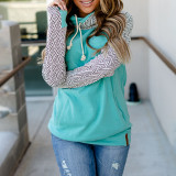 Casual Ethnic Style Argyle Print Hoodie