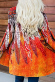 Ethnic Print Long Sleeve Cardigan