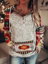 Women's Western AZTEC Printed Sweatshirt