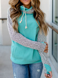 Casual Ethnic Style Argyle Print Hoodie