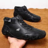Unisex Italian Handmade Suede Velcro High Boots