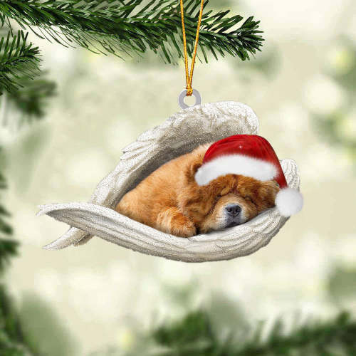 Chow chow Sleeping Angel Christmas Ornament
