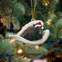 Belgian Shepherd 2 Sleeping Angel Christmas Ornament