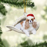 Cavalier King Charles Spaniel 2-1 Sleeping Angel Christmas Ornament
