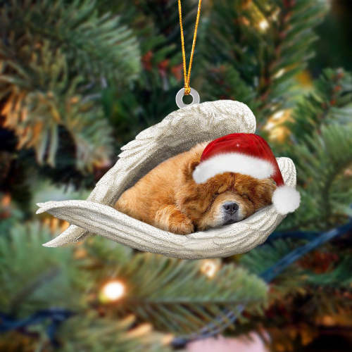 Chow chow Sleeping Angel Christmas Ornament
