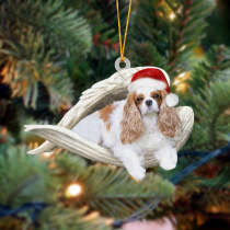 Cavalier King Charles Spaniel 2-1 Sleeping Angel Christmas Ornament