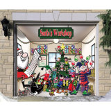 Santa's Workshop Garage door banner