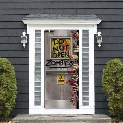 Zombies Lab Door Mural