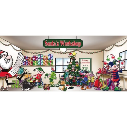 Santa's Workshop Garage Door Mural