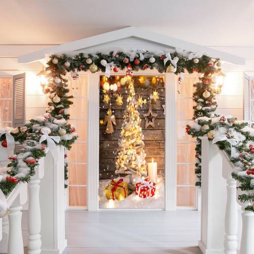 Wooden Christmas Decoration - Christmas Door Covers - Outdoor Christmas Decorations - Front Door Decor - Holiday Door Covers