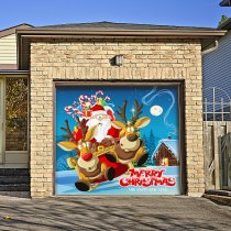 Santa's Take Off Garage Door Mural