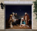 Nativity Scene Garage Door Cover Full Color Christmas Garage Door Mural