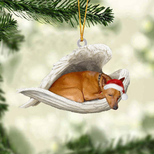 Dog3 Sleeping Angel Christmas Ornament