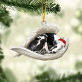 Great dane_1 Sleeping Angel Christmas Ornament