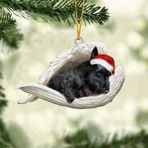 Scottish Terrier  Sleeping Angel Christmas Ornament