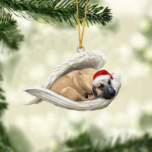 Anatolian Shepherd Dog Sleeping Angel Christmas Ornament