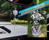 High-End Car Rearview Mirror Diamond-Encrusted Perfume Pendant