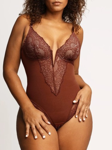 Sexy Lace Deep-V Neck Bodysuits (Buy 2 Free Shipping)