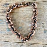 Vintage Solid Copper Heavy Chain Bracelet