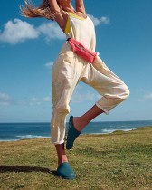 Casual Loose Striped Print Jumpsuit