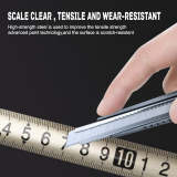 Stainless Steel Anti-corrosion  Retractable Metric Ruler