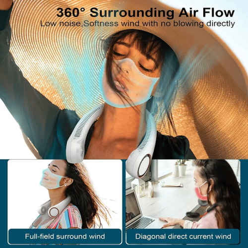 (🔥Mother's Day Pre Now-50% Off) - 2023 New Portable Neck Fan🔥BUY 2 GET EXTRA 5% OFF & FREE SHIPPING NOW!!!