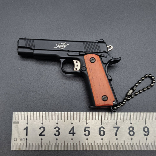 1:3 Upgraded Wooden Handle Jinbo M1911 Model Keychain