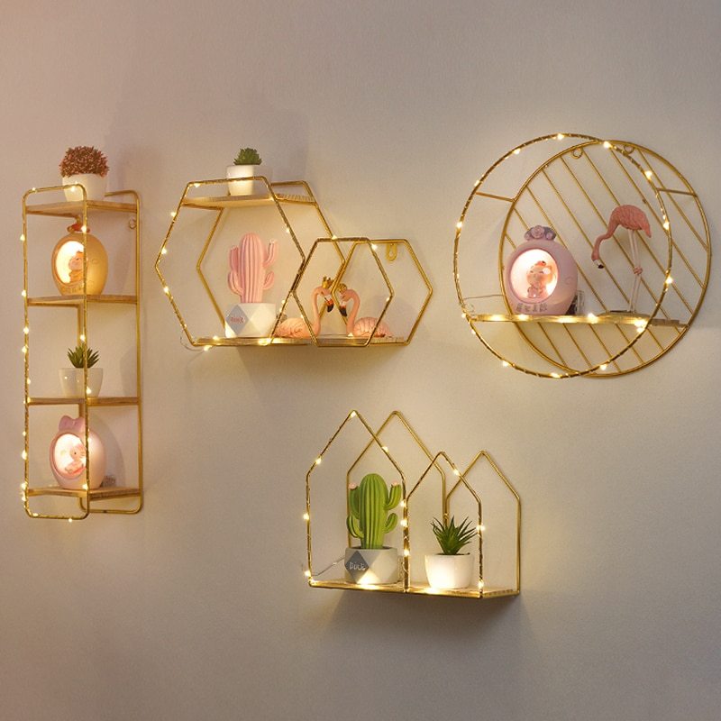 Us 4 99 Creative Wall Shelf Wall Mounted Decoration Pendant