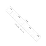 3.3 FT Mini Top Mount Sliding Barn Door Hardware Kit Perfect for Cabinets TV Stands Closets 100% Steel One Piece Track Rail