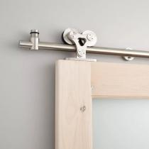 Top Mount Stainless Steel Interior Sliding Barn Wood Door Hardware Track Kit