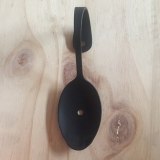 curved fork spoon wooden door handles wall mounted handshake wardrobe door handle iron black furniture Hardware